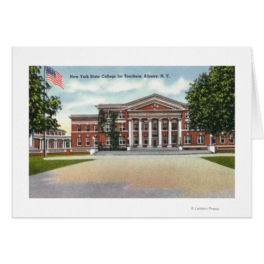 Exterior View of NY State College for Teachers Cards (Front Horizontal)