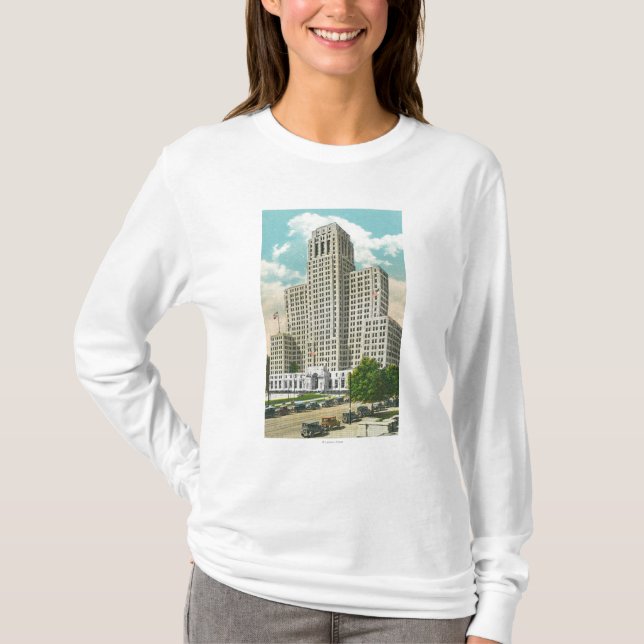 Exterior View of NY State Office Bldg T-Shirt (Front)