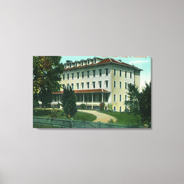 Exterior View of Pacific Union College Canvas Print (Front)