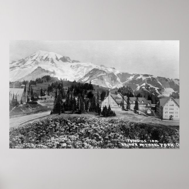 Exterior View of Paradise Inn Poster (Front)