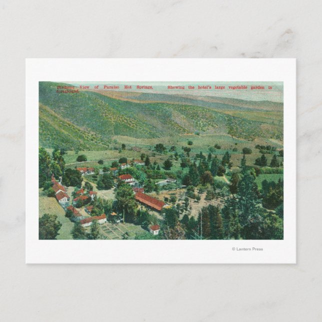 Exterior View of Paraiso Hot Springs and Gardens Postcard (Front)