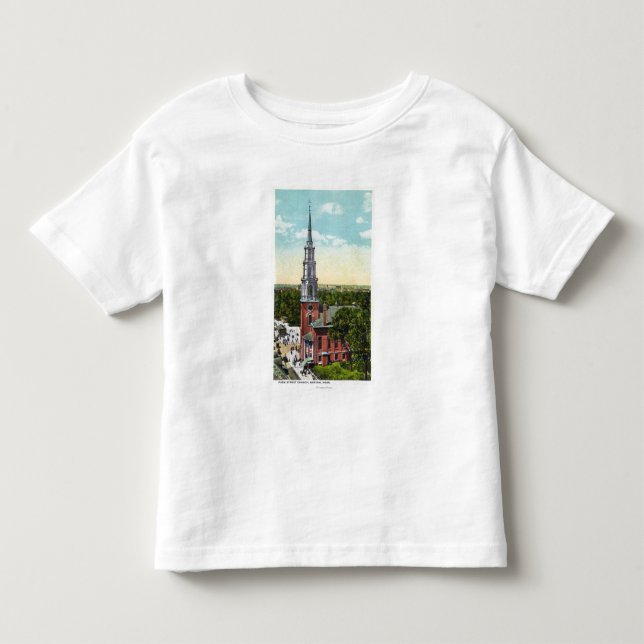 Exterior View of Park Street Church Toddler T-shirt (Front)
