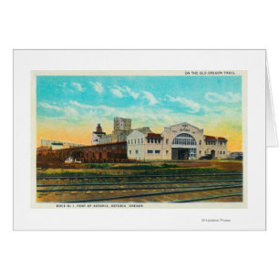 Exterior View of Port of Astoria Dock Building Cards