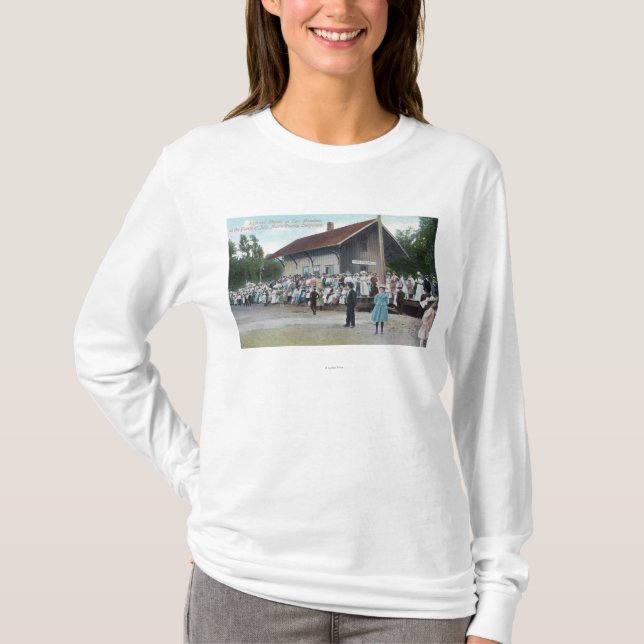 Exterior View of Railroad Station on 4th of T-Shirt (Front)