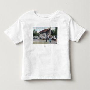 Exterior View of Railroad Station on 4th of Toddler T-shirt