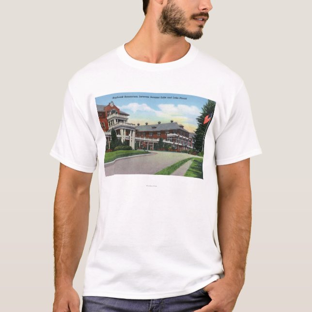 Exterior View of Raybrook Sanatorium T-Shirt (Front)