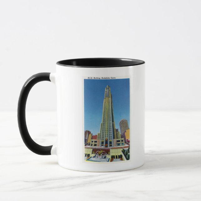 Exterior View of RCA Bldg, Rockefeller Center Mug (Left)
