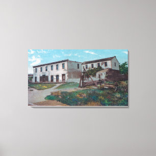 Exterior View of Robert Louis Stevenson Residenc Canvas Print
