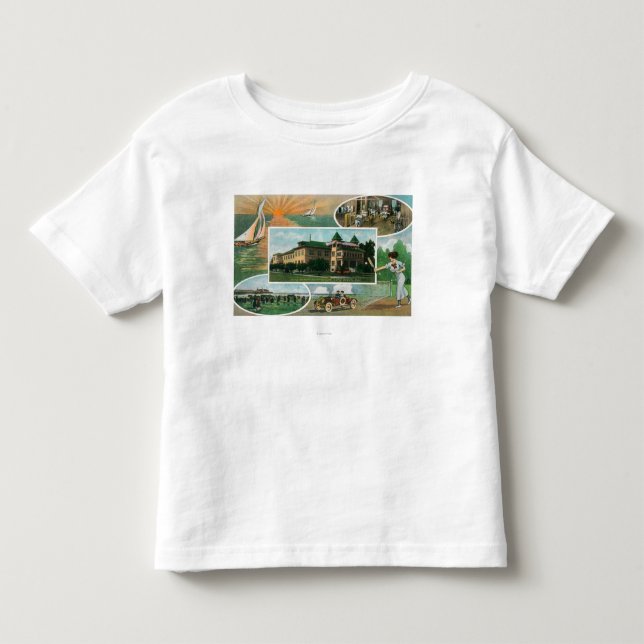 Exterior View of Sanitarium and Scenic Views Toddler T-shirt (Front)