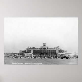 Exterior View of Seattle-Tacoma Int'l Airport Poster