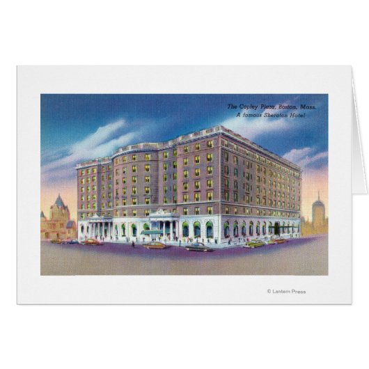 Exterior View of Sheraton Hotel in Copley Cards (Front Horizontal)