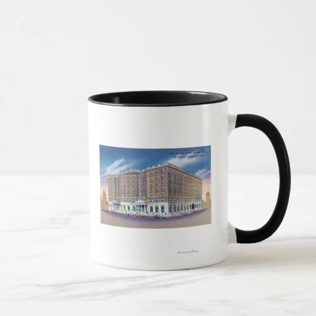 Exterior View of Sheraton Hotel in Copley Mug (Right)