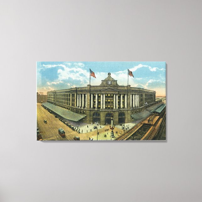 Exterior View of South Station # 3 Canvas Print (Front)
