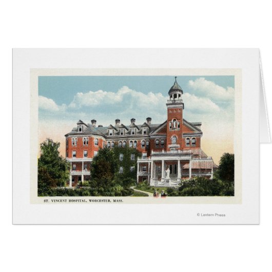 Exterior View of St. Vincent Hospital Cards (Front Horizontal)