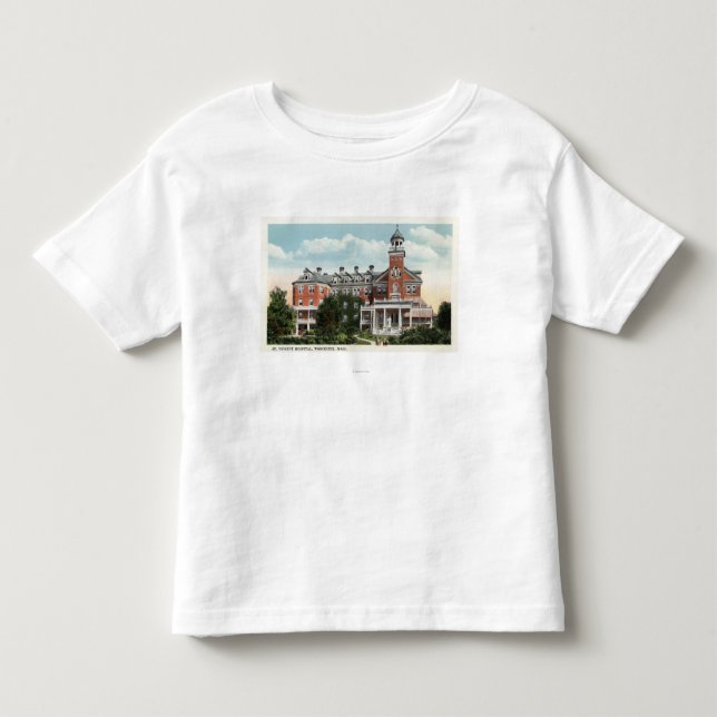 Exterior View of St. Vincent Hospital Toddler T-shirt (Front)