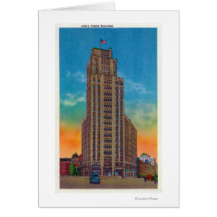 Exterior View of State Tower Building Cards