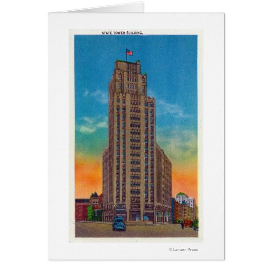 Exterior View of State Tower Building Cards (Front)