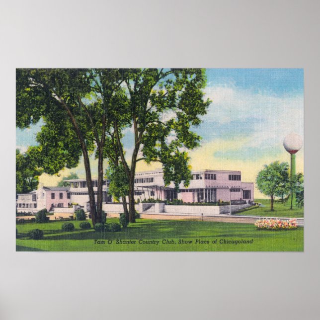 Exterior View of Tam O'Shanter Country Club Poster (Front)