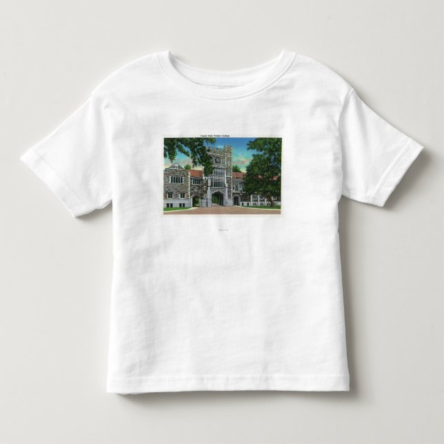 Exterior View of Taylor Hall, Vassar College Toddler T-shirt (Front)