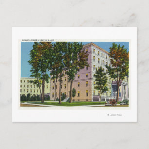 Exterior View of the Augusta House Postcard