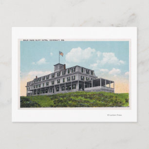 Exterior View of the Bald Head Cliff Hotel Postcard