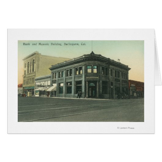 Exterior View of the Bank and Masonic Temple (Front Horizontal)