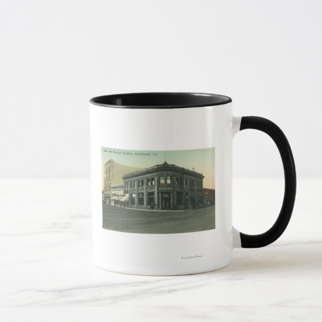 Exterior View of the Bank and Masonic Temple Mug (Right)