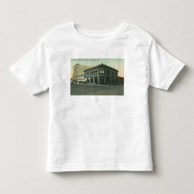 Exterior View of the Bank and Masonic Temple Toddler T-shirt (Front)