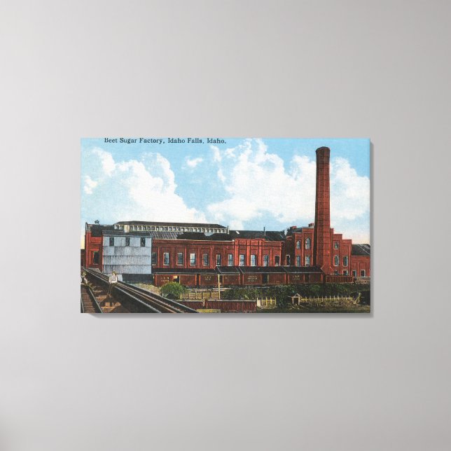 Exterior View of the Beet Sugar Factory Canvas Print (Front)