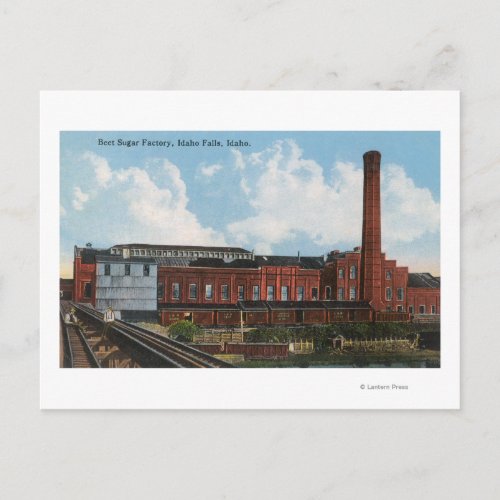 Exterior View of the Beet Sugar Factory Postcard
