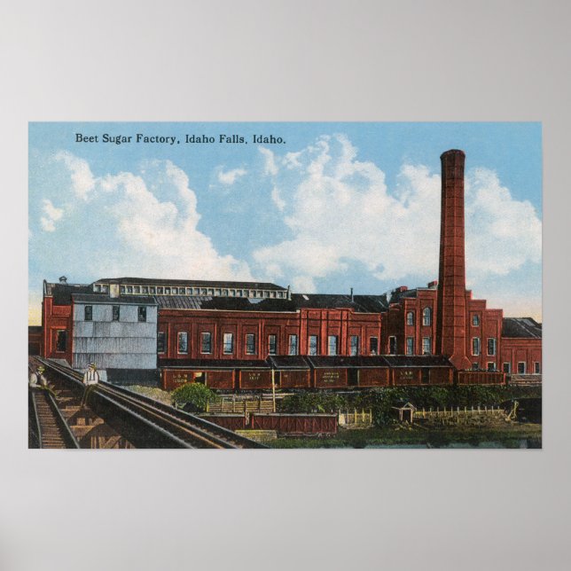 Exterior View of the Beet Sugar Factory Poster (Front)