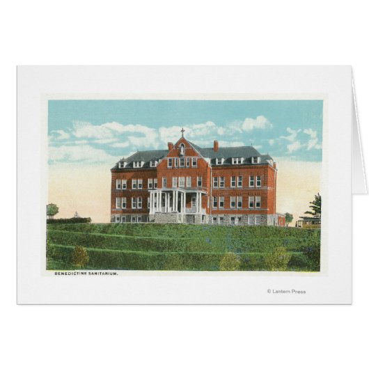 Exterior View of the Benedictine Sanitarium Cards (Front Horizontal)