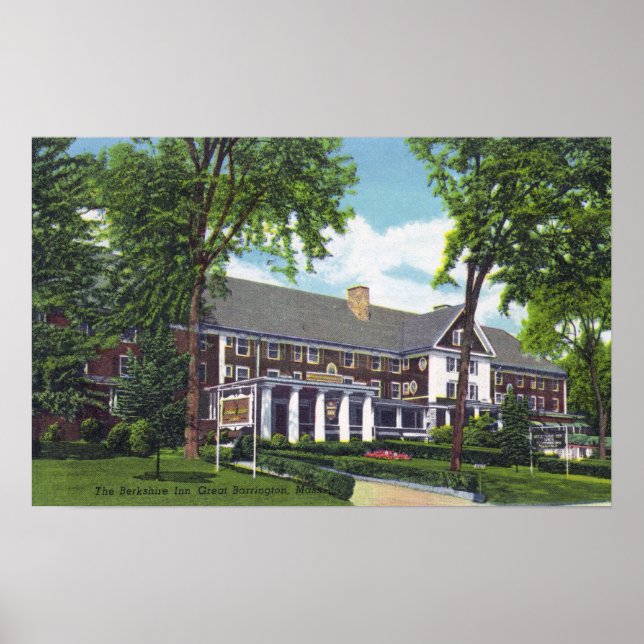 Exterior View of the Berkshire Inn Poster (Front)