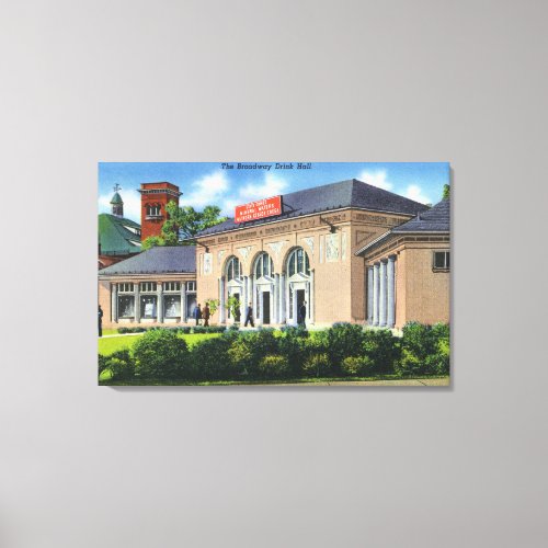 Exterior View of the Broadway Drink Hall Canvas Print