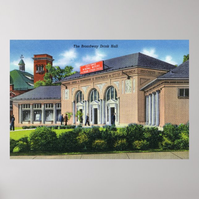 Exterior View of the Broadway Drink Hall Poster (Front)