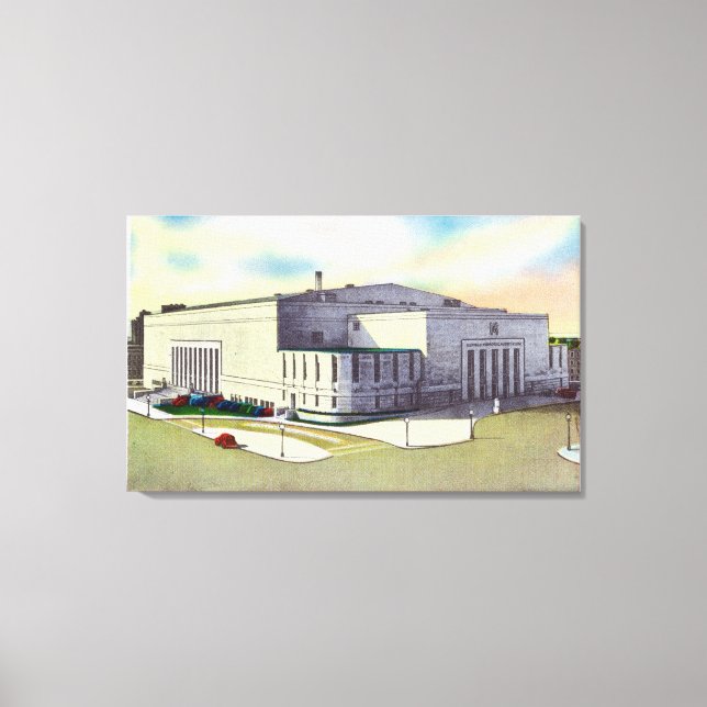 Exterior View of the Buffalo Memorial Canvas Print (Front)