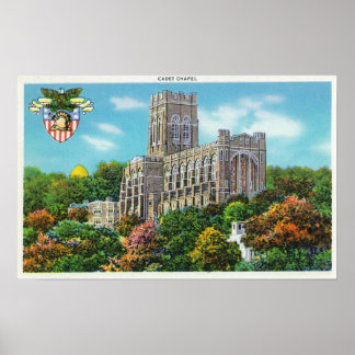 Exterior View of the Cadet Chapel Poster