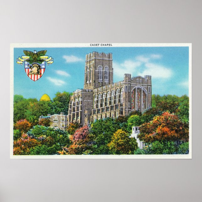 Exterior View of the Cadet Chapel Poster (Front)