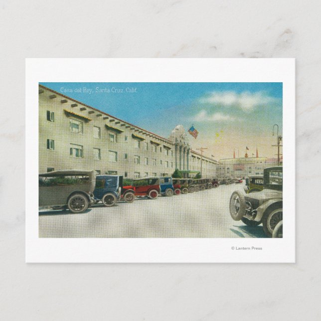 Exterior View of the Casa del Rey Postcard (Front)