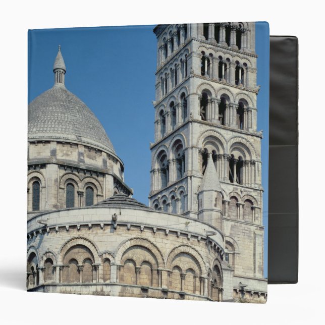 Exterior view of the chevet 3 ring binder (Front/Inside)