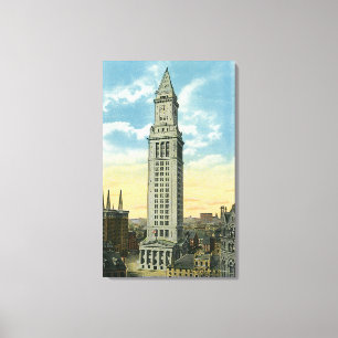 Exterior View of the Custom House Canvas Print