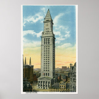 Exterior View of the Custom House Poster