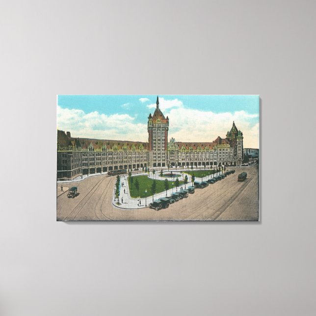 Exterior View of the D & H and Journal Canvas Print (Front)