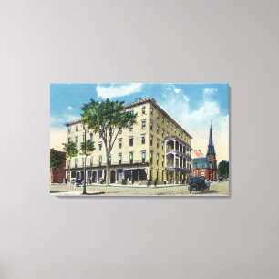Exterior View of the De Witt Hotel Canvas Print