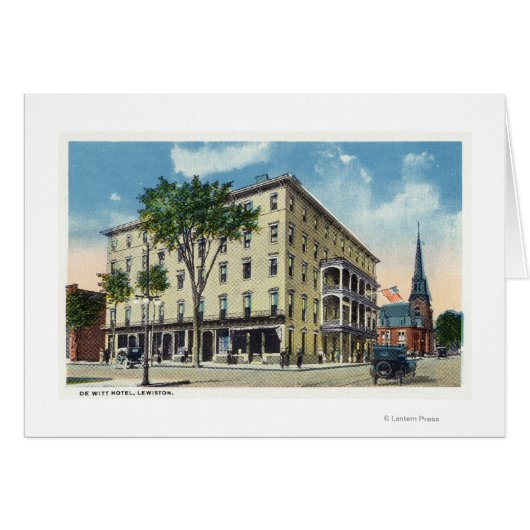 Exterior View of the De Witt Hotel Cards (Front Horizontal)