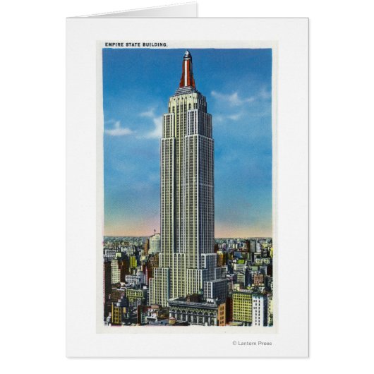 Exterior View of the Empire State Bldg Cards (Front)