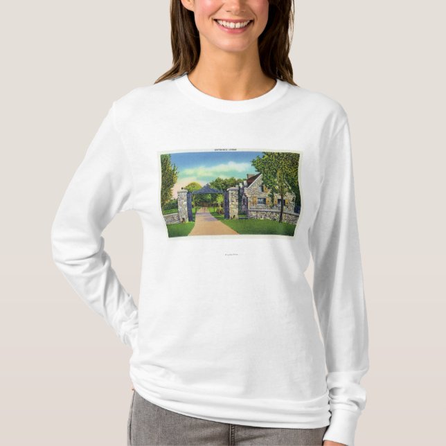 Exterior View of the Entrance Lodge T-Shirt (Front)