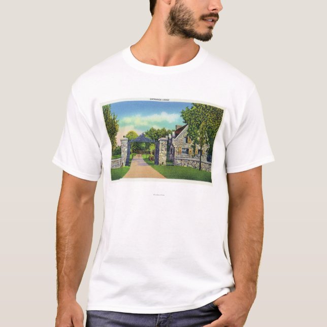 Exterior View of the Entrance Lodge T-Shirt (Front)