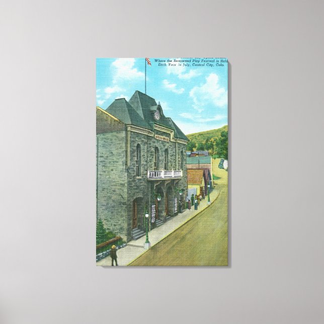 Exterior View of the Famous Opera House Canvas Print (Front)