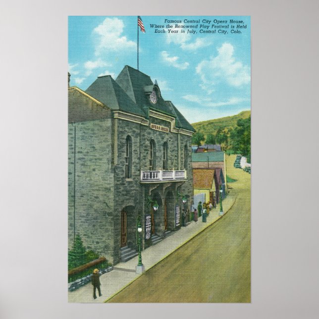 Exterior View of the Famous Opera House Poster (Front)